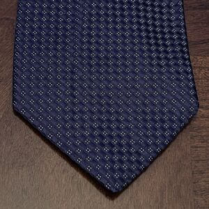 Vintage Calibrate Blue 100% Silk Men’s Neck Tie Made In USA